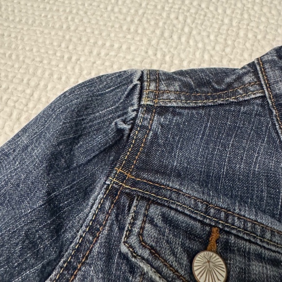 Levi's Strauss Signature girls medium denim jacket blue jean fitted like new - Picture 11 of 11